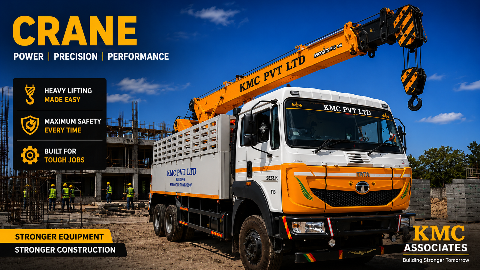 Cranes | KMC Construction Company, Civil Contractor Theni, Tamil Nadu