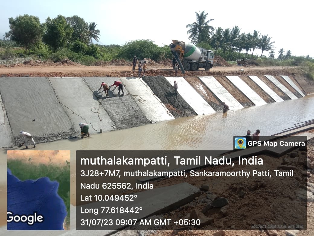 18th Canal repair Works | KMC Construction Company, Civil Contractor Theni, Tamil Nadu