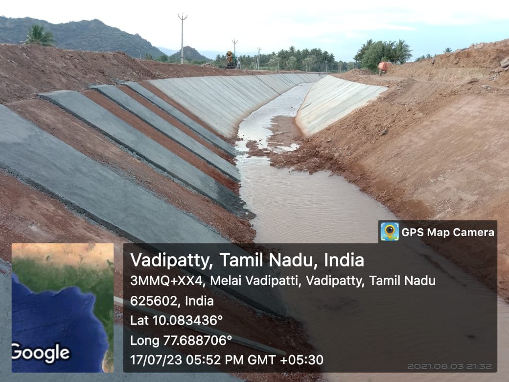 18th Canal repair Works | KMC Construction Company, Civil Contractor Theni, Tamil Nadu