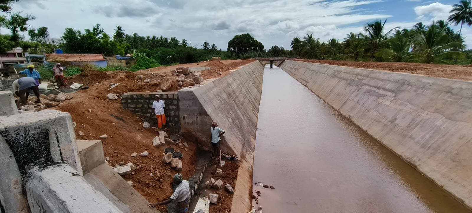 18th Canal repair Works | KMC Construction Company, Civil Contractor Theni, Tamil Nadu
